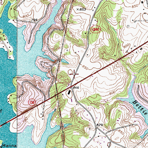 Topographic Map of Sherrills Ford Terrell Fire and Rescue Headquarters, NC