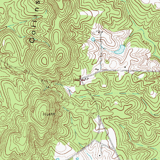 Topographic Map of North Chatham Volunteer Fire Department Station 4, NC