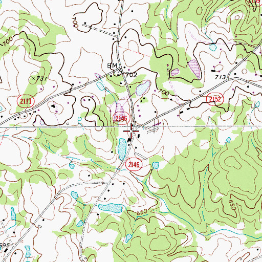 Topographic Map of Sandy Ridge Fire and Rescue Department Station 12, NC