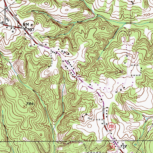 Topographic Map of Churchland Volunteer Fire Department Station 31, NC