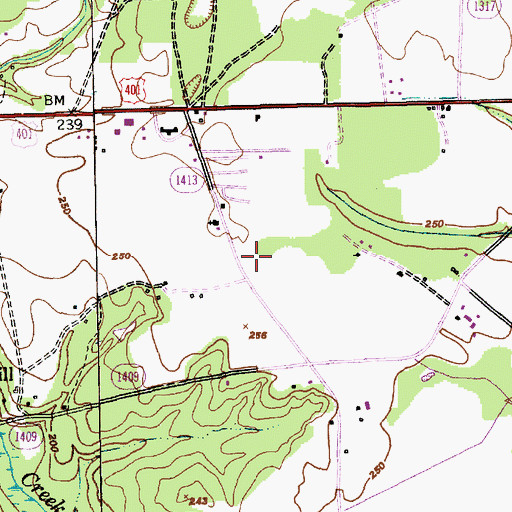 Topographic Map of Puppy Creek Fire Department, NC