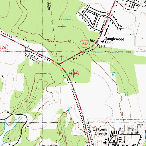 Topographic Map of Kinston Fire and Rescue Department Station 3, NC