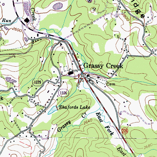 Topographic Map of Parkway Fire and Rescue Station 1, NC