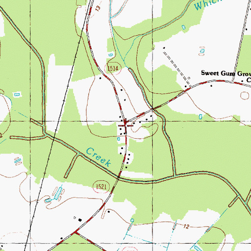 Topographic Map of Staton House Fire and Rescue Station 2, NC