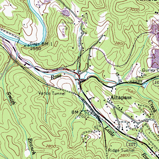 Topographic Map of Parkway Fire and Rescue Station 2, NC