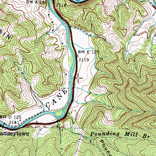 Topographic Map of Egypt - Ramseytown Volunteer Fire Department Station 2, NC