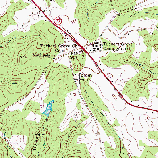 Topographic Map of Alexis Volunteer Fire Department Station 20 Base 2, NC