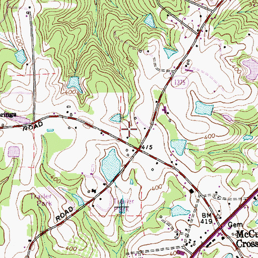 Topographic Map of Fairview Rural Fire Department Station 2, NC