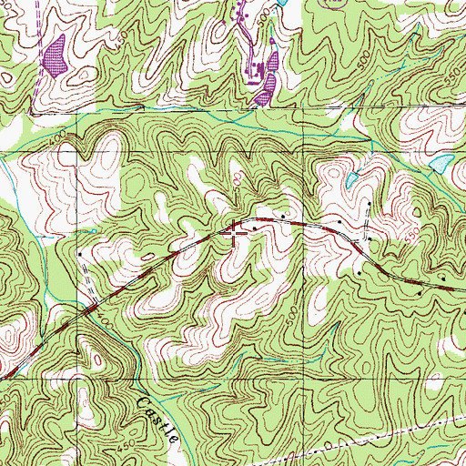 Topographic Map of Woodsdale Fire Department, NC