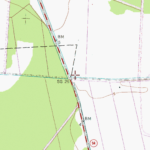 Topographic Map of Frying Pan Fire Department Station 4, NC