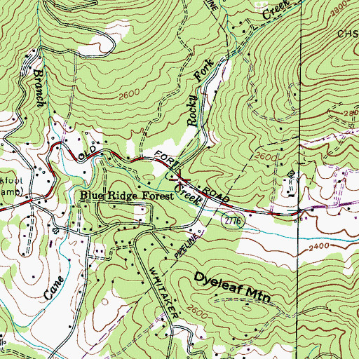 Topographic Map of Fairview Volunteer Fire Department Substation, NC