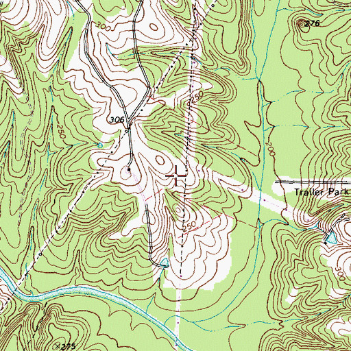 Topographic Map of Raleigh Fire Department Station 25, NC