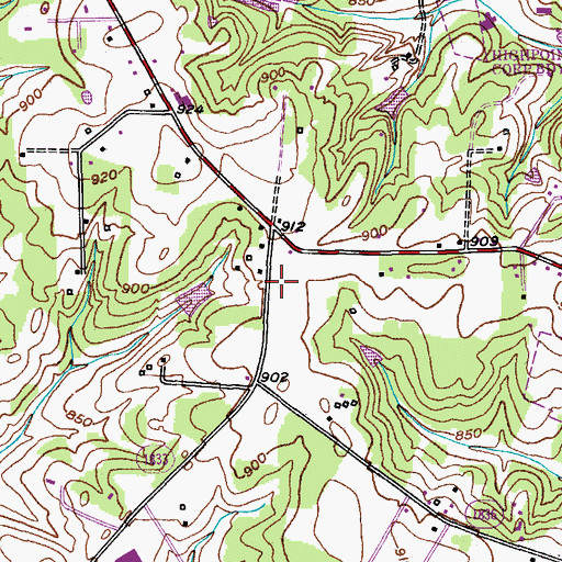 Topographic Map of High Point Fire Department Station 12, NC