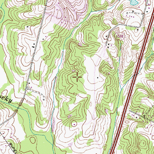 Topographic Map of Concord Fire and Life Safety Station 6, NC