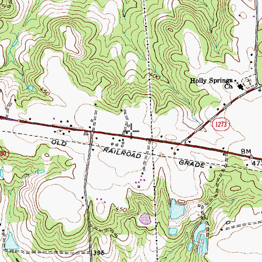 Topographic Map of Boone Trail Emergency Services Station 2, NC