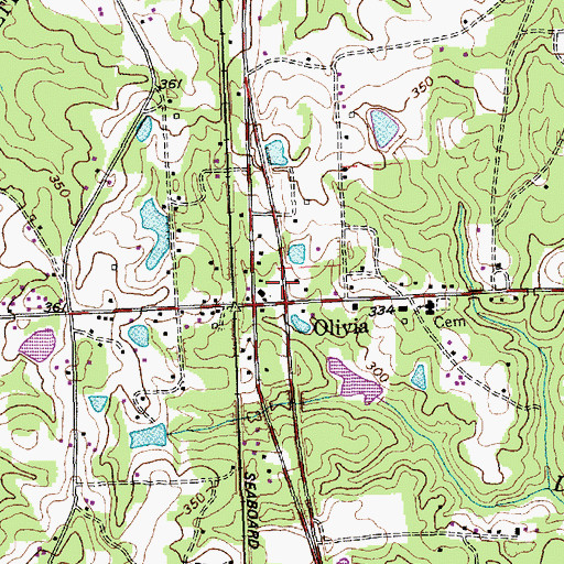 Topographic Map of Benhaven Emergency Services Station 2, NC