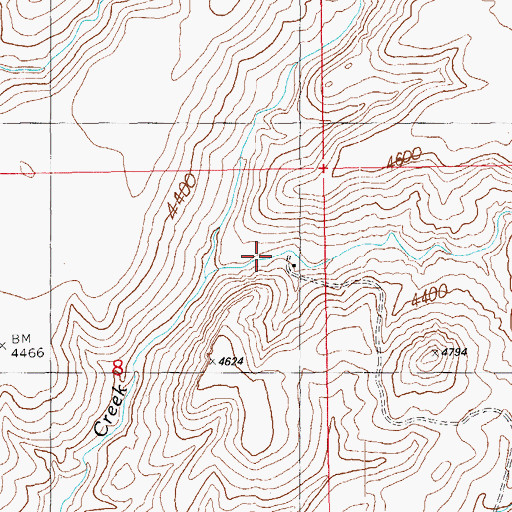 Topographic Map of Black Jack Canyon, AZ