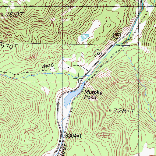 Topographic Map of Murphy Creek, CA