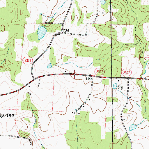 Topographic Map of Snow Camp Fire Department Station 15, NC