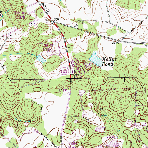 Topographic Map of Anderson Creek Emergency Services, NC