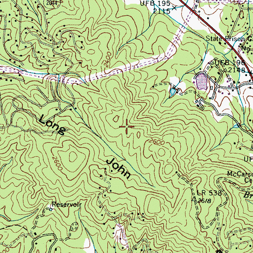 Topographic Map of Mountain Home Fire and Rescue Department Station 3, NC