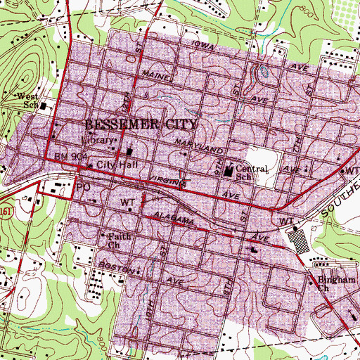 Topographic Map of Crowders Mountain Volunteer Fire and Rescue Station 2, NC