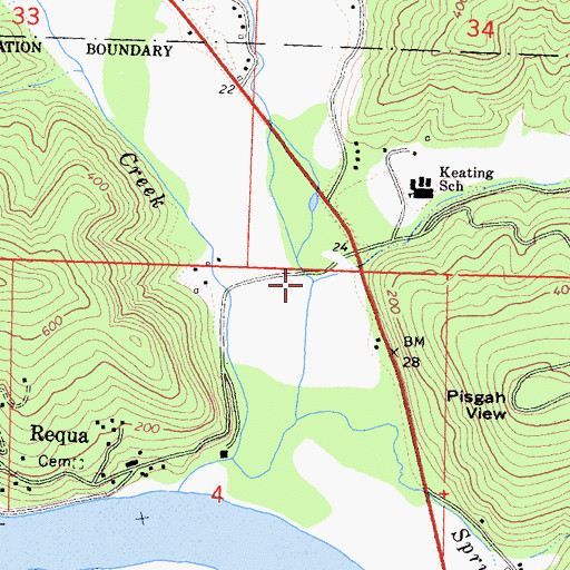 Topographic Map of Mynot Creek, CA