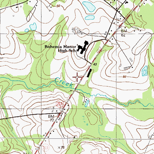 Topographic Map of Cecil County Emergency Medical Services Paramedic Station 3, MD