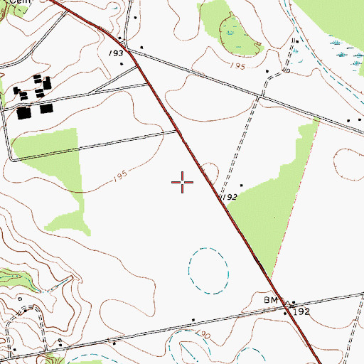 Topographic Map of Evans Correctional Institution Infirmary, SC