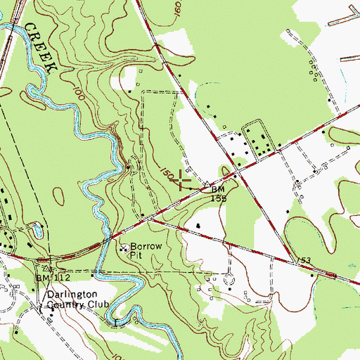 Topographic Map of McLeod Medical Center Darlington, SC
