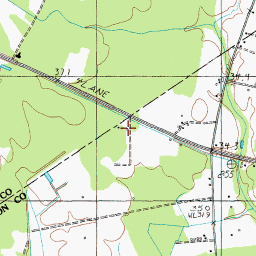 Topographic Map of Turbeville Correctional Institution Infirmary, SC