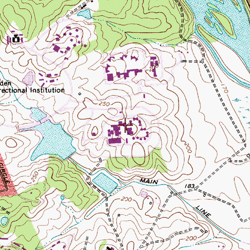 Topographic Map of Gilliam Psychiatric Hospital, SC