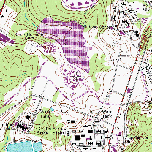 Topographic Map of William S Hall Psychiatric Institute, SC