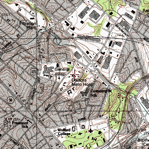 Topographic Map of Spartanburg Hospital for Restorative Care, SC