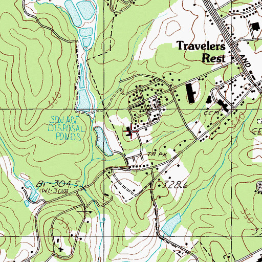 Topographic Map of Springbrook Behavioral Health, SC