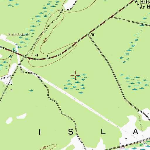 Topographic Map of Outpatient Surgery Center of Hilton Head, SC