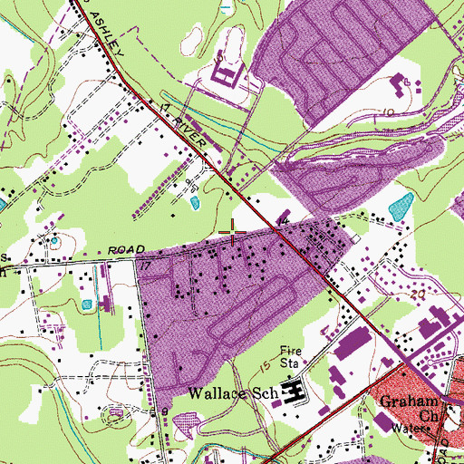 Topographic Map of The Surgery Center of Charleston, SC