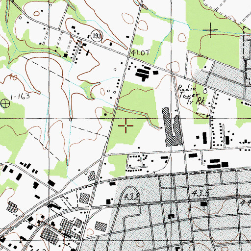 Topographic Map of Florence Surgery and Laser Center, SC