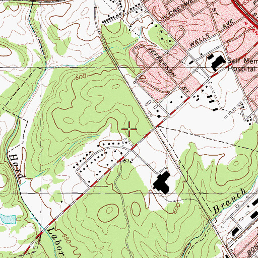 Topographic Map of Greenwood Endoscopy Center, SC