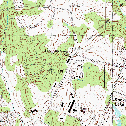 Topographic Map of AnMed Health Medicus Surgery Center, SC