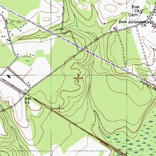 Topographic Map of Lieber Correctional Institution Infirmary, SC