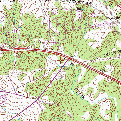 Topographic Map of Blue Ridge Surgery Center, SC