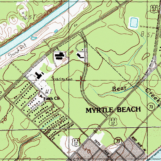 Topographic Map of Parkway Surgery Center, SC