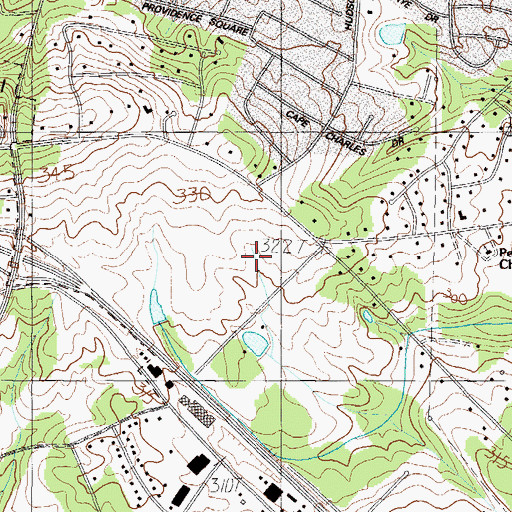 Topographic Map of Greenville Endoscopy Center at Patewood, SC