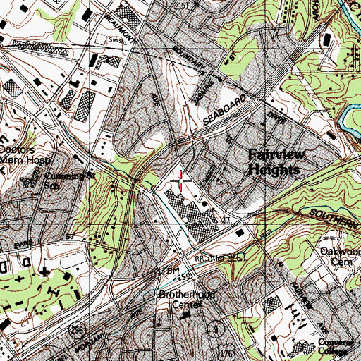 Topographic Map of Ambulatory Surgery Center of Spartanburg, SC