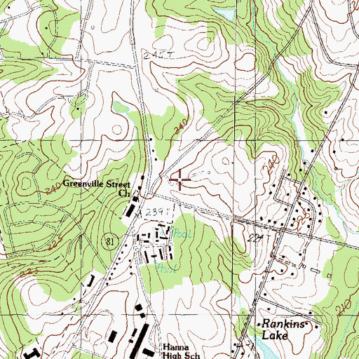Topographic Map of AnMed Health Rehabilitation Hospital, SC