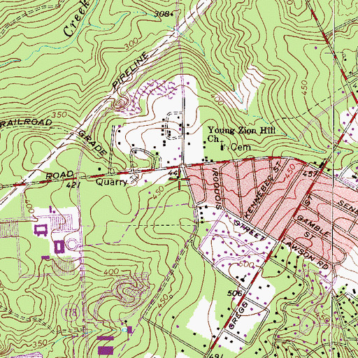 Topographic Map of The Surgery Center of Aiken, SC