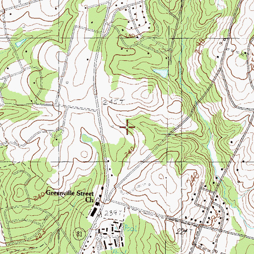 Topographic Map of Physician Surgery Center at AnMed Health, SC