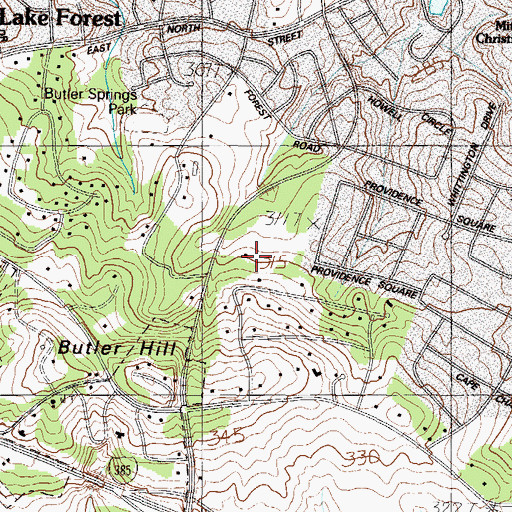 Topographic Map of Endoscopy Center of the Upstate, SC