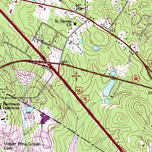 Topographic Map of Lake Murray Endoscopy Center, SC